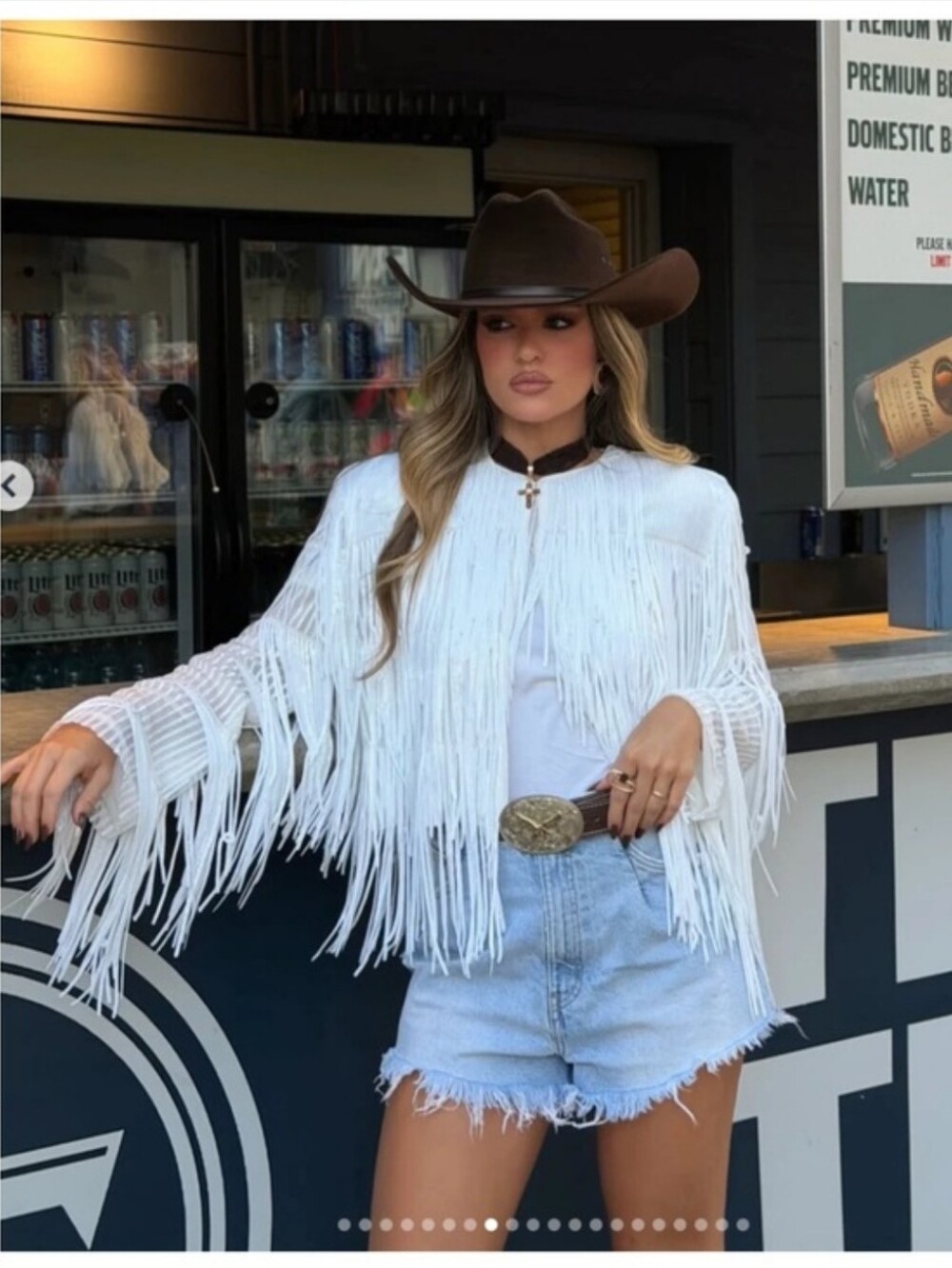 ZARS SEQUIN FRINGE JACKET BLAZER WHITE NEW